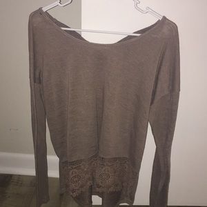Brown long sleeve shirt